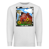 Oatmeal Heather rustic western barn olivia Premium Sweatshirt - OliviaCreatesArt