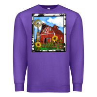 Purple rustic western barn olivia Premium Sweatshirt - OliviaCreatesArt