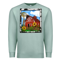 Seafoam rustic western barn olivia Premium Sweatshirt - OliviaCreatesArt
