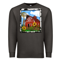 Smoke rustic western barn olivia Premium Sweatshirt - OliviaCreatesArt