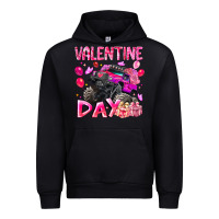 Black Valentine Day Urban Hoodie - CowhideDigitalArt