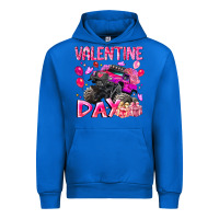 Cobalt Valentine Day Urban Hoodie - CowhideDigitalArt