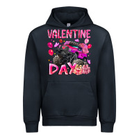 Navy Valentine Day Urban Hoodie - CowhideDigitalArt