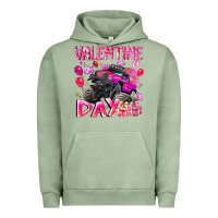Pigment Oil Green Valentine Day Urban Hoodie - CowhideDigitalArt