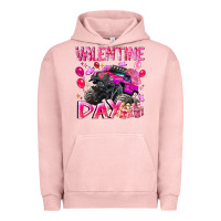 Pigment Salmon Valentine Day Urban Hoodie - CowhideDigitalArt
