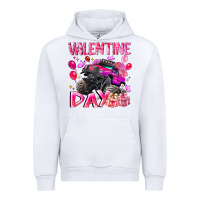 White Valentine Day Urban Hoodie - CowhideDigitalArt