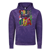 Cloud Purple santas favorite cna nurse Vintage Hoodie - MaliasSmallBusiness