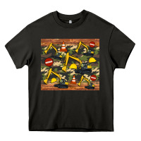 Asphalt excavator camouflage Heavy Core Tee - Artiststas