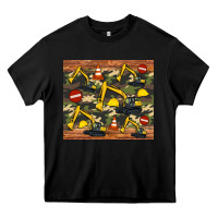 Black excavator camouflage Heavy Core Tee - Artiststas