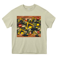 Mossy excavator camouflage Heavy Core Tee - Artiststas