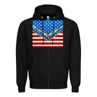 Black glitter american flag Zipper Hoodie - TumblerDesignByShophia