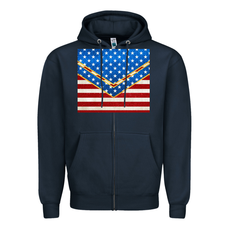 Glitter American Flag Zipper Hoodie by TumblerDesignByShophia | Teevron
