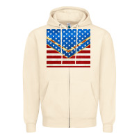 Sandshell glitter american flag Zipper Hoodie - TumblerDesignByShophia