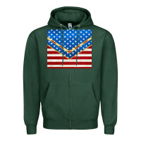 Sports Green glitter american flag Zipper Hoodie - TumblerDesignByShophia