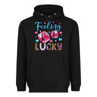 Black feeling lucky valentine's day olivia Heavyweight Hoodie - OliviaCreatesArt