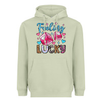 Matcha feeling lucky valentine's day olivia Heavyweight Hoodie - OliviaCreatesArt