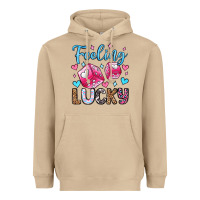 Feeling Lucky Valentine's Day Olivia Heavyweight Hoodie | Teevron