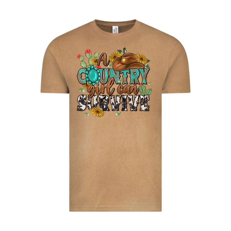 A Country Girl Can Survive Vintage Tee by MaliasSmallBusiness | Teevron
