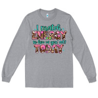 Heather Grey i match energy so how we gon' act Long Sleeve Tee - Artiststas