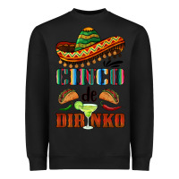 Black cinco de dirinko sombrero Heavyweight Sweatshirt - BarkalooDesign