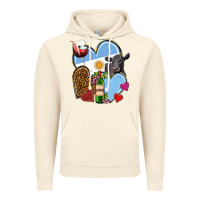 Vintage Artic Argentina hearts Vintage Hoodie - NancyCooperArtShop