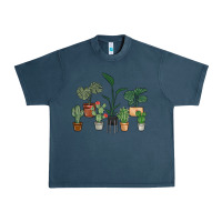 Midnight Navy just one more plant Urban Heavy Tee - MaliasSmallBusiness