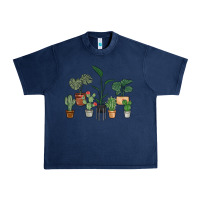 Navy just one more plant Urban Heavy Tee - MaliasSmallBusiness