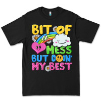Black bit of a mess but doin my best Premium Tee - NancyCooperArtShop