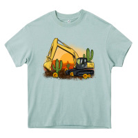 Arona excavator cactus sunflower sunset Heavy Core Tee - Artiststas