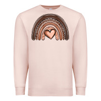 Pale Pink melanin rainbow Premium Sweatshirt - OliviaCreatesArt