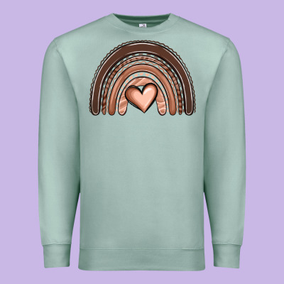 Melanin Rainbow Premium Sweatshirt Designed By Oliviacreatesart