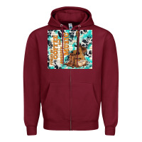 Burgundy fueled by coffee and country music Zipper Hoodie - TumblerDesignByShophia