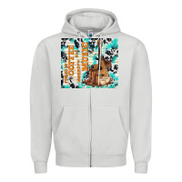 Dove Grey fueled by coffee and country music Zipper Hoodie - TumblerDesignByShophia