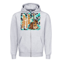 Heather Grey fueled by coffee and country music Zipper Hoodie - TumblerDesignByShophia