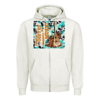 Oatmeal Heather fueled by coffee and country music Zipper Hoodie - TumblerDesignByShophia