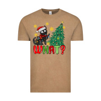 Christmas  Cat  What Vintage Tee | Teevron