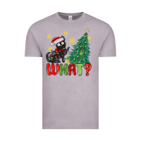 Vintage Zinc christmas  cat  what Vintage Tee - MaliasSmallBusiness