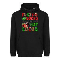 Black fuzzy socks flannel blankets and hot cocoa Heavyweight Hoodie - OliviaCreatesArt