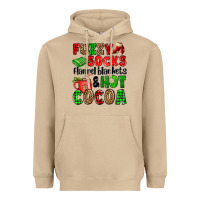Mushroom fuzzy socks flannel blankets and hot cocoa Heavyweight Hoodie - OliviaCreatesArt