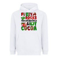 White fuzzy socks flannel blankets and hot cocoa Heavyweight Hoodie - OliviaCreatesArt
