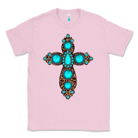 Bubblegum Pink gemstone leopard cross Classic Tee - JahusDesignShop