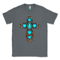 Charcoal Heather gemstone leopard cross Classic Tee - JahusDesignShop
