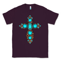 Plum gemstone leopard cross Classic Tee - JahusDesignShop