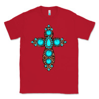 Red gemstone leopard cross Classic Tee - JahusDesignShop