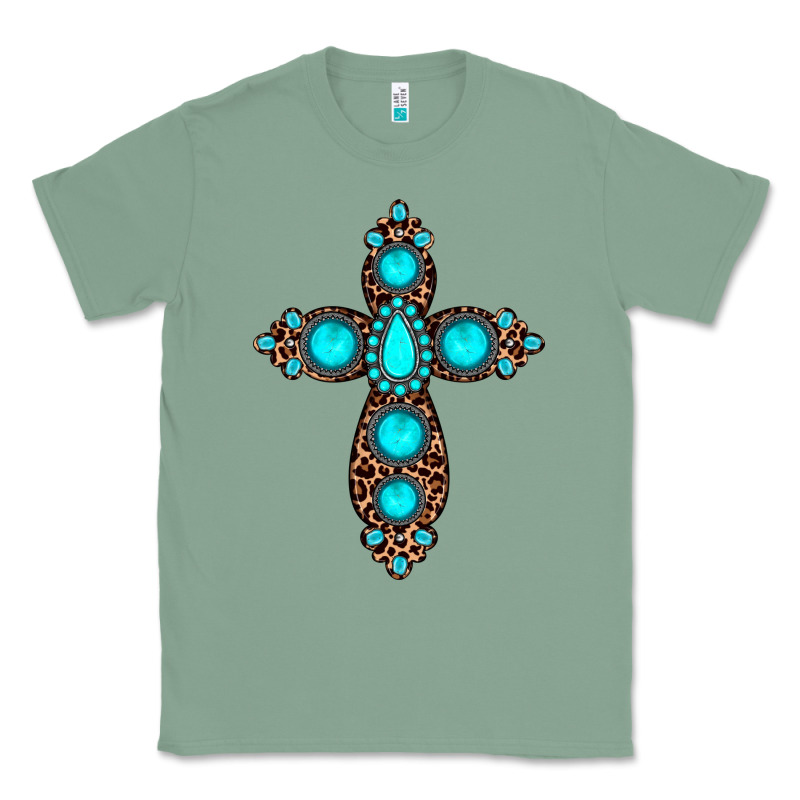 Gemstone Leopard Cross Classic Tee by JahusDesignShop | Teevron