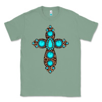 Sage gemstone leopard cross Classic Tee - JahusDesignShop