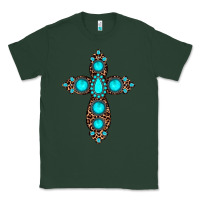 Sports Green gemstone leopard cross Classic Tee - JahusDesignShop
