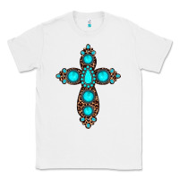 White gemstone leopard cross Classic Tee - JahusDesignShop