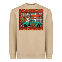 Merry Christmas Farm Truck Tumbler Heavyweight Sweatshirt | Teevron