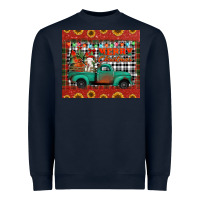 Navy merry christmas farm truck tumbler Heavyweight Sweatshirt - Jasminsmagicworld